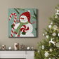 Peppermint Snowman II-Premium Gallery Wrapped Canvas - Ready to Hang