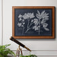 Foliage on Navy VI Premium Framed Canvas- Ready to Hang