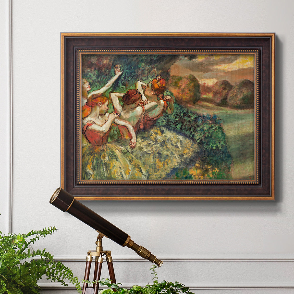 Four Dancers - Ornate Framed Canvas Print