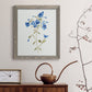 Blue Blossom Botanical II - Premium Canvas Framed in Barnwood - Ready to Hang