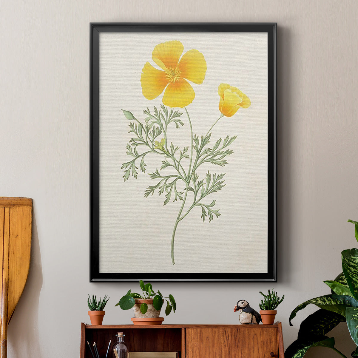 Flowers of the Seasons IX - Modern Framed Canvas Print