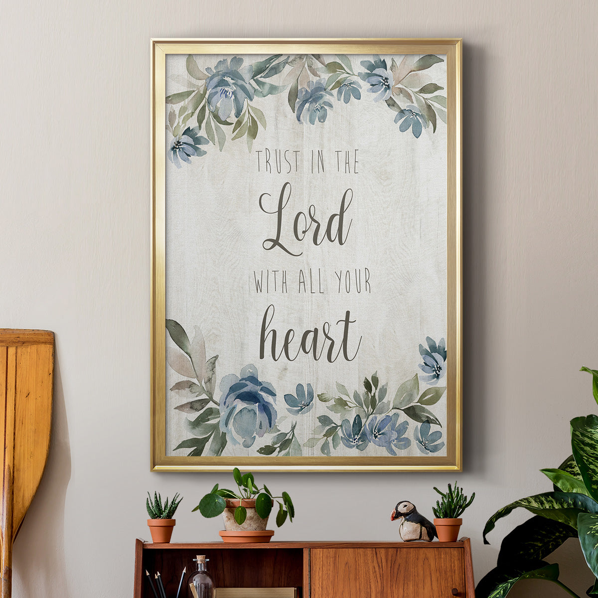 Trust in the Lord - Modern Framed Canvas Print