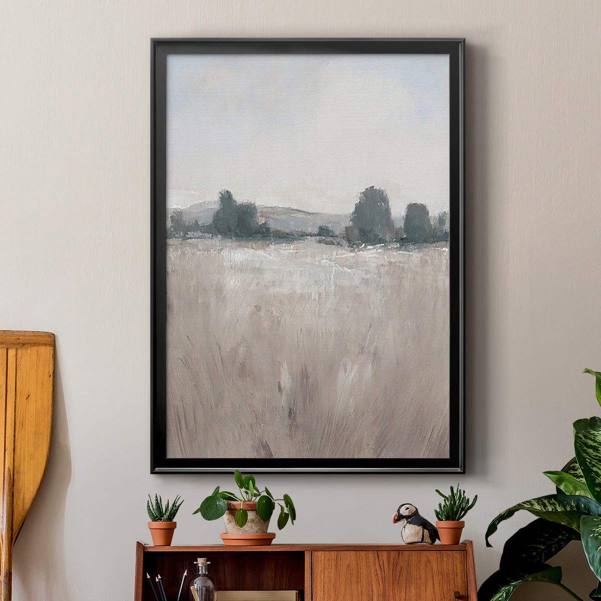 Place & Time I - Modern Framed Canvas Print