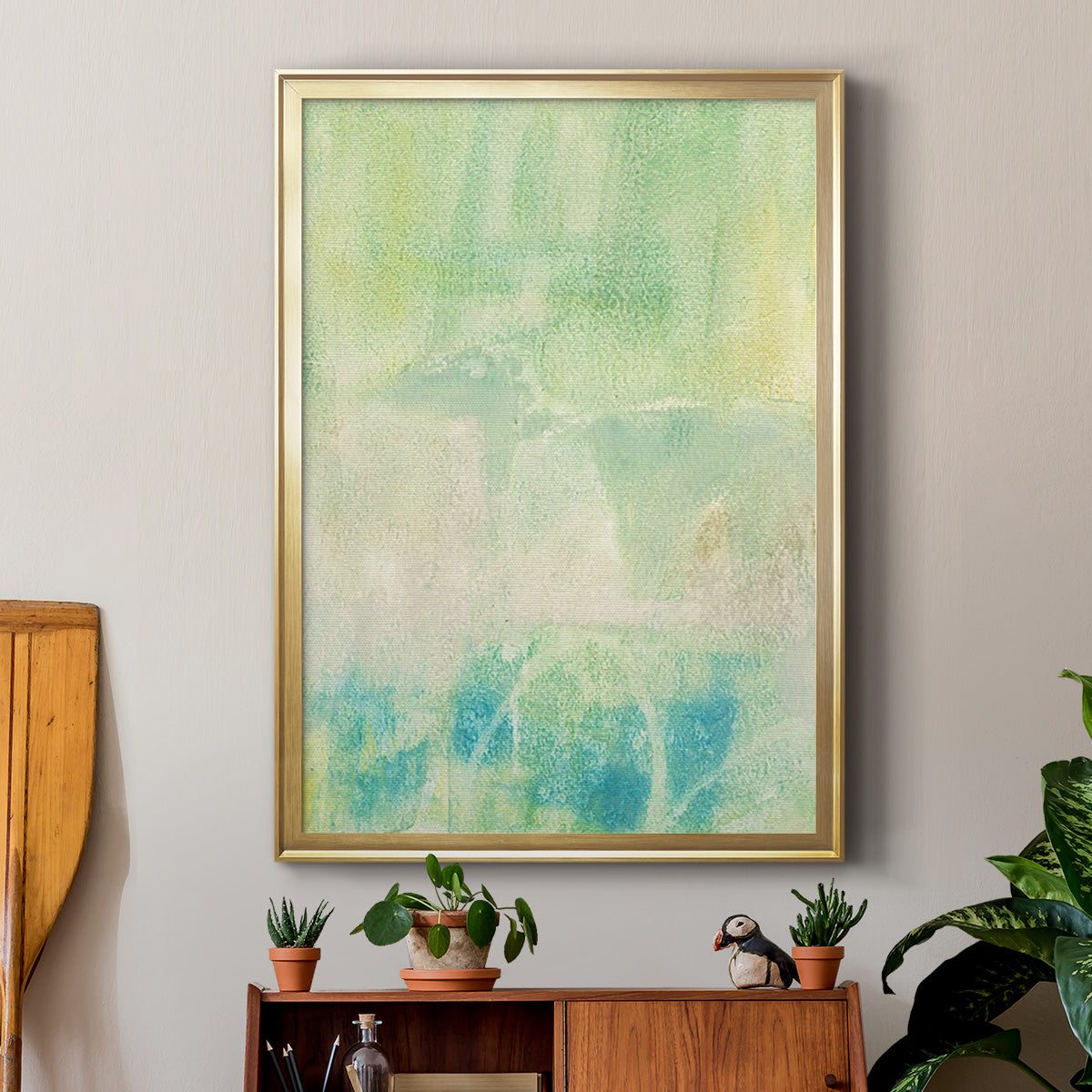 Serus I - Modern Framed Canvas Print