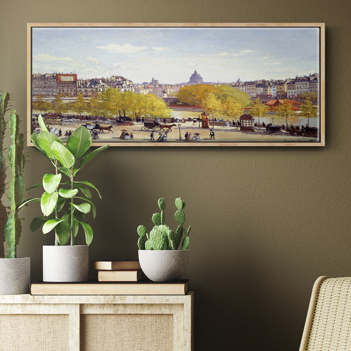 Que Du Lourve, 1867 - Floater Framed Canvas Print