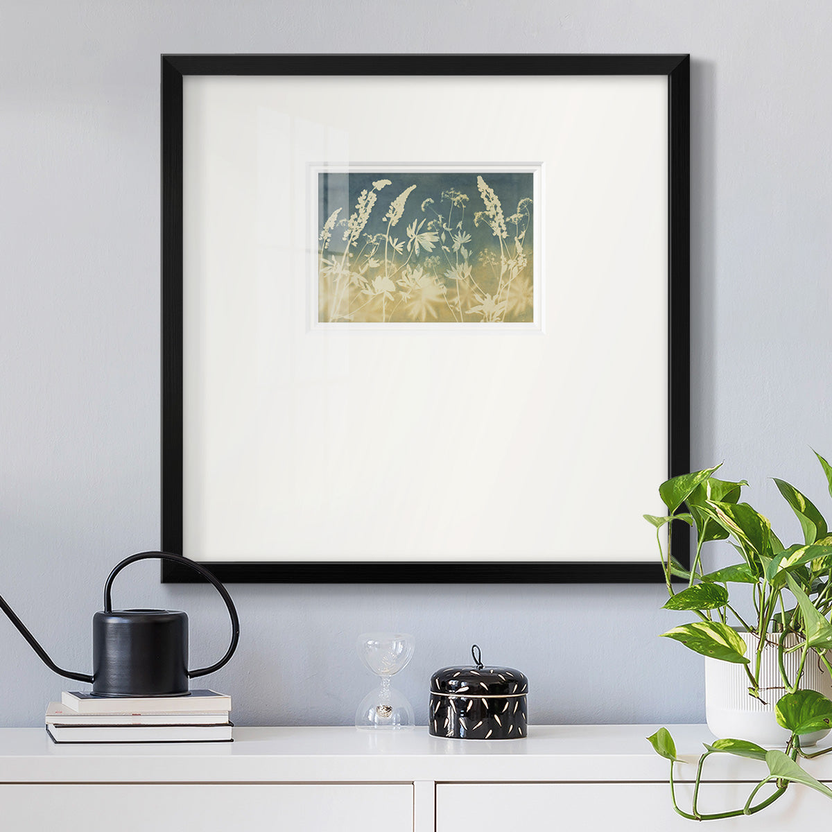 Solstice Lupine- Premium Framed Print Double Matboard