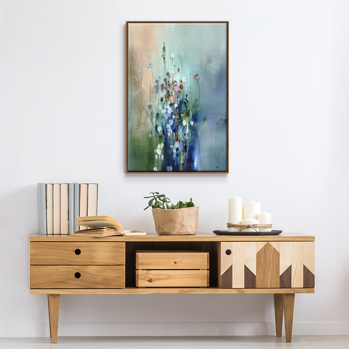 Current Air II - Floater Framed Canvas Print