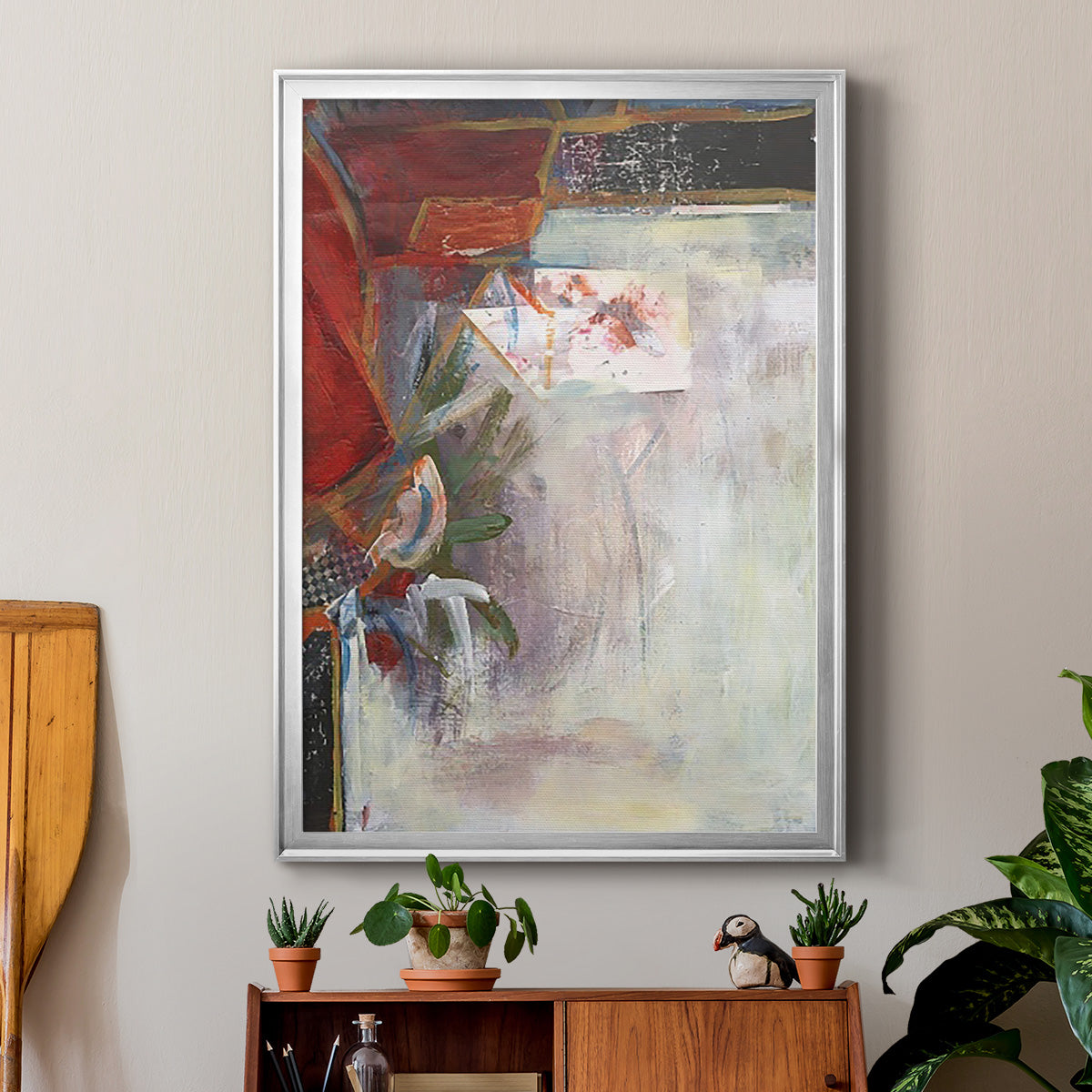 City Life III - Modern Framed Canvas Print