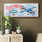 Dream Big Airplane - Floater Framed Canvas Print
