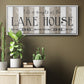 Simple at the Lake House - Floater Framed Canvas Print
