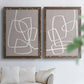 Linen Roundabout I - Premium Framed Canvas 2 Piece Set - Ready to Hang