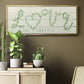 Shiplap Vines Love - Floater Framed Canvas Print