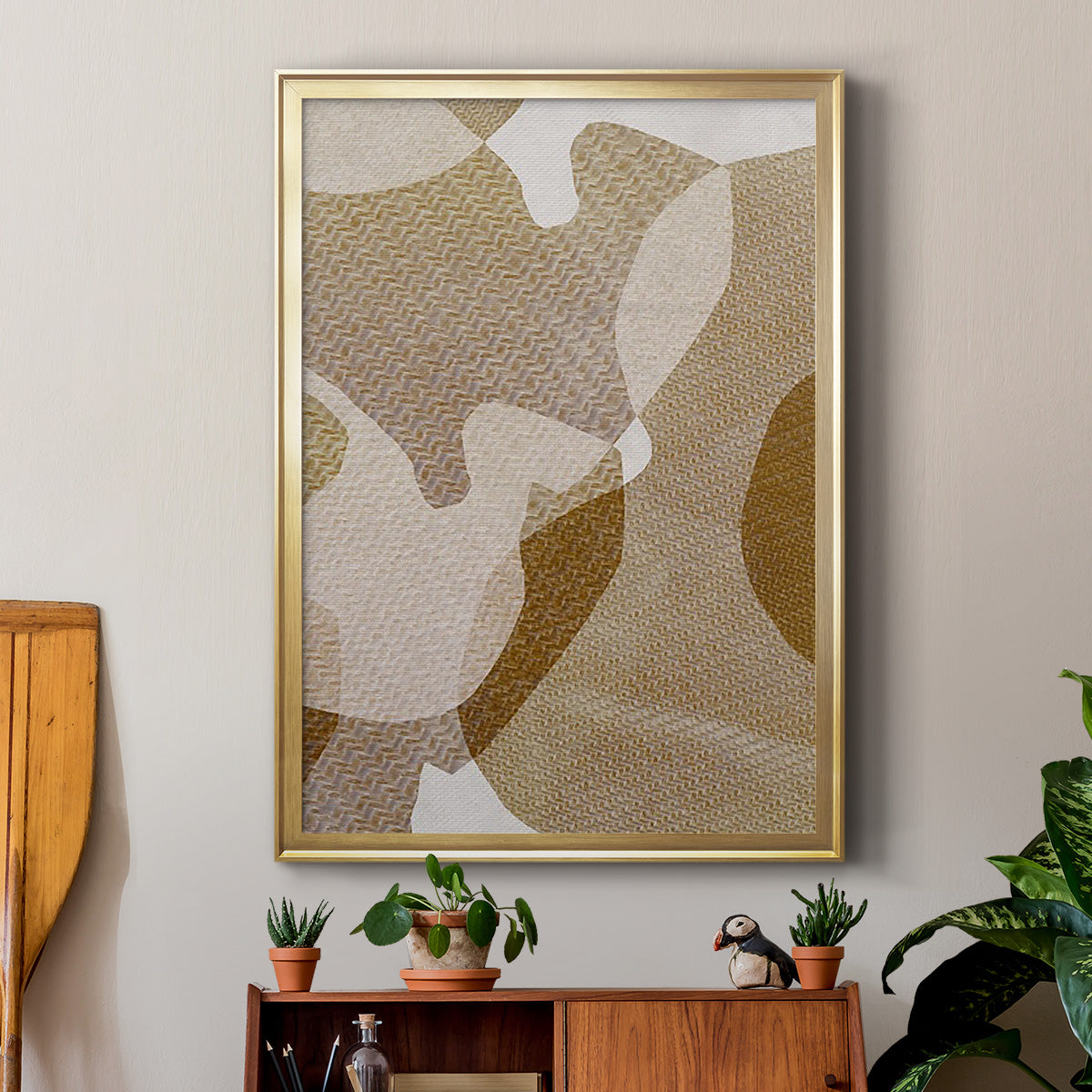 Texture Desert II - Modern Framed Canvas Print