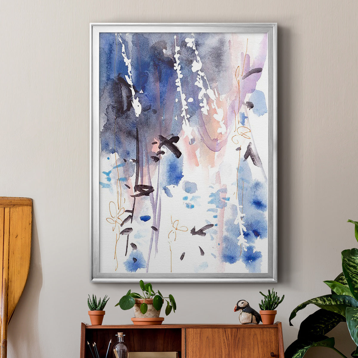 Late Night Breeze IV - Modern Framed Canvas Print