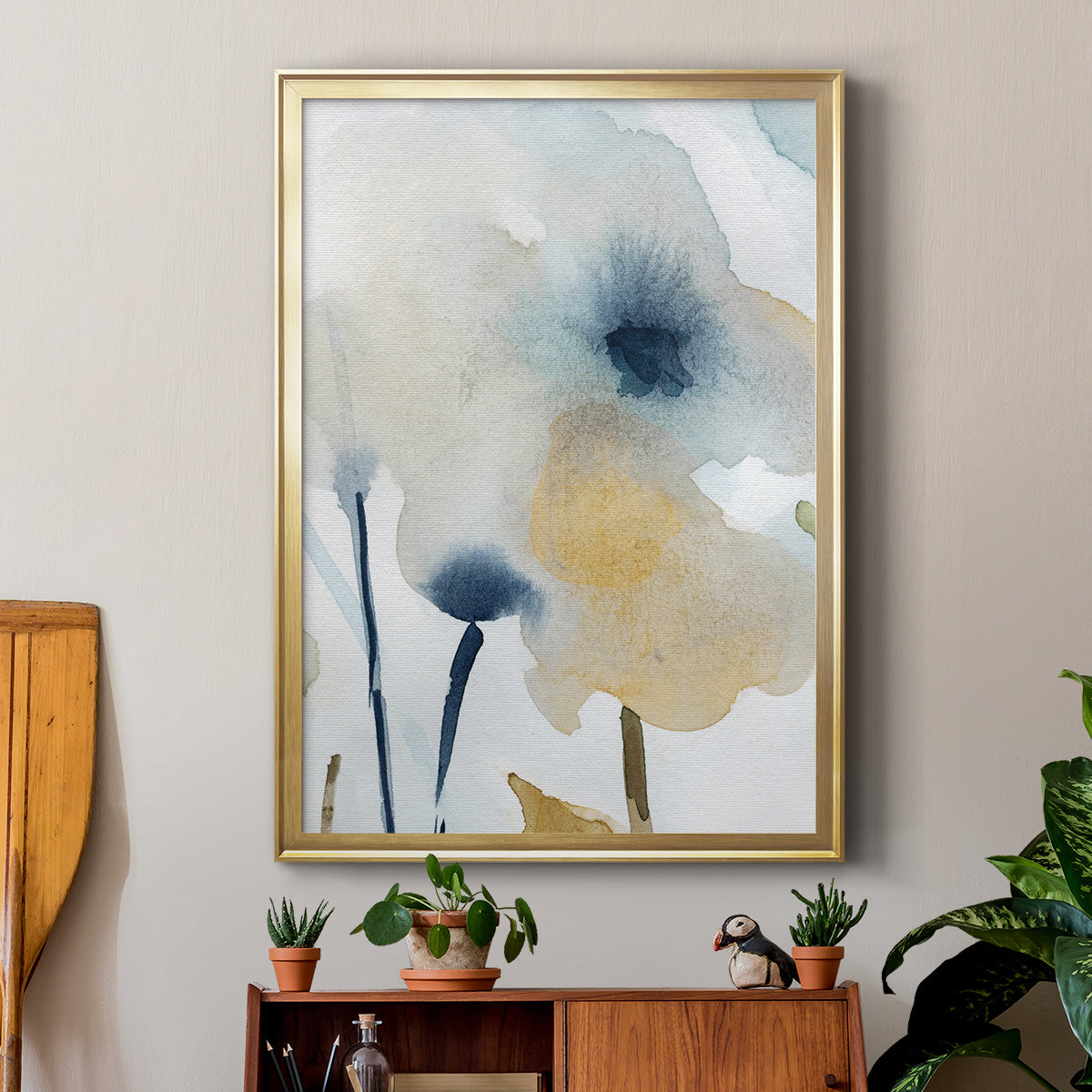 Blooming Wash I - Modern Framed Canvas Print