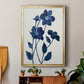 Indigo Bloom II - Modern Framed Canvas Print