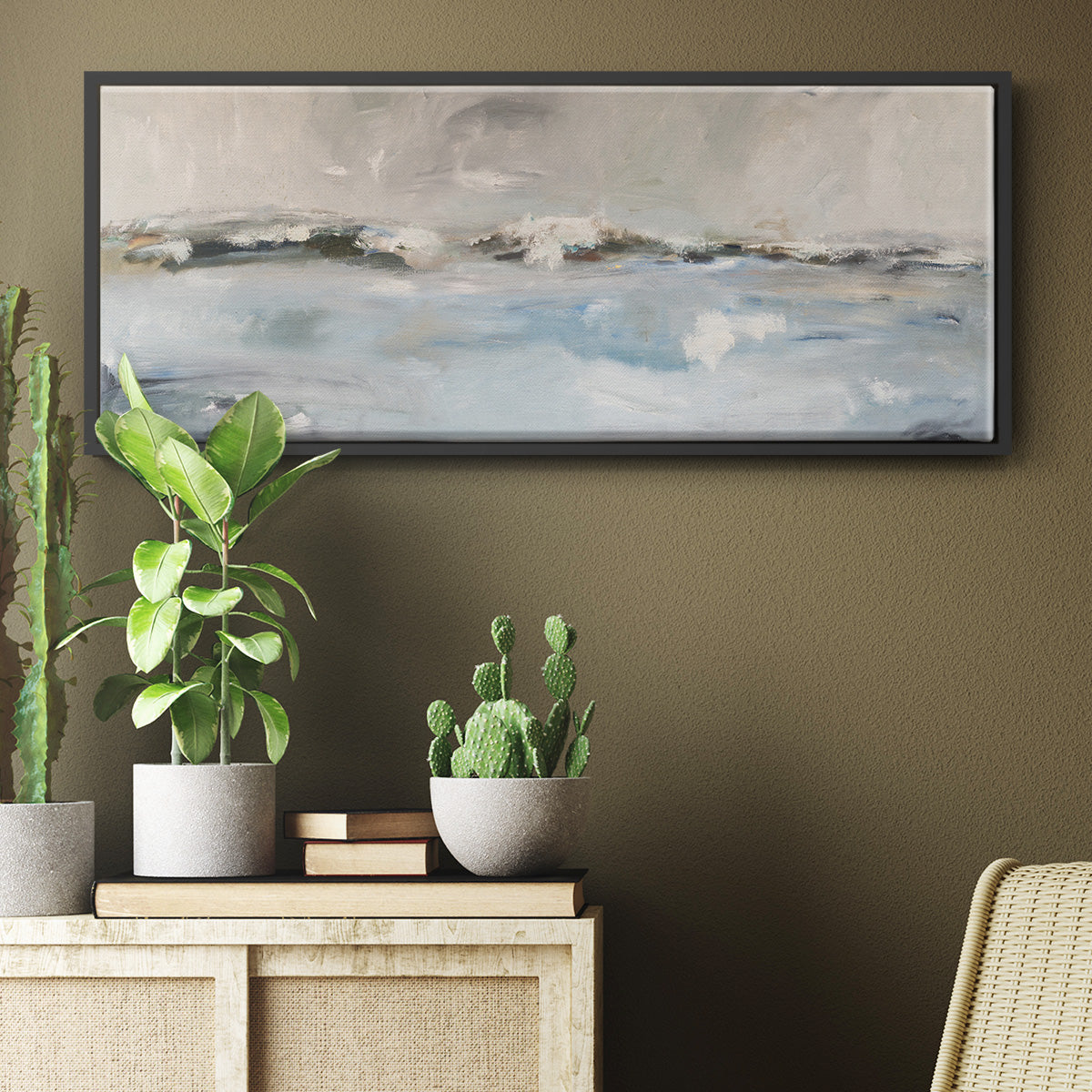 Surf Sans Turf - Floater Framed Canvas Print