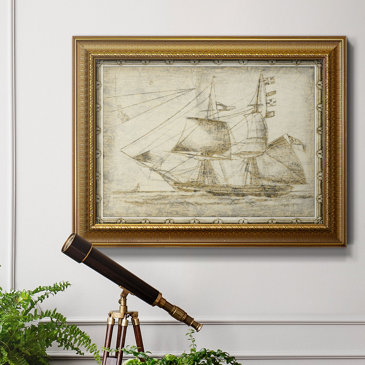 Ghost Ship II Premium Framed Canvas- Ready to Hang