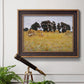 Impressionist rural harvest scene by John Singer Sargent in an ornate bronzed mahogany wood frame displayed in a light-toned interior setting.