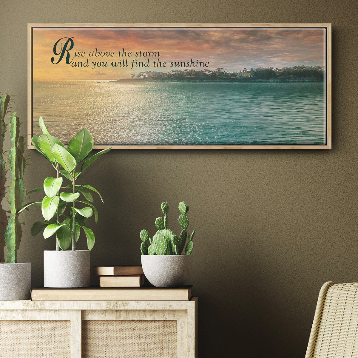 Rise Above - Floater Framed Canvas Print