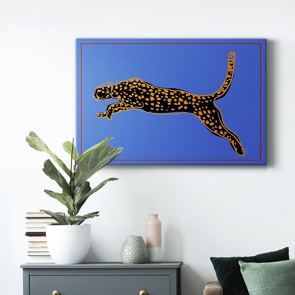 The Wild Leopard I Premium Gallery Wrapped Canvas - Ready to Hang