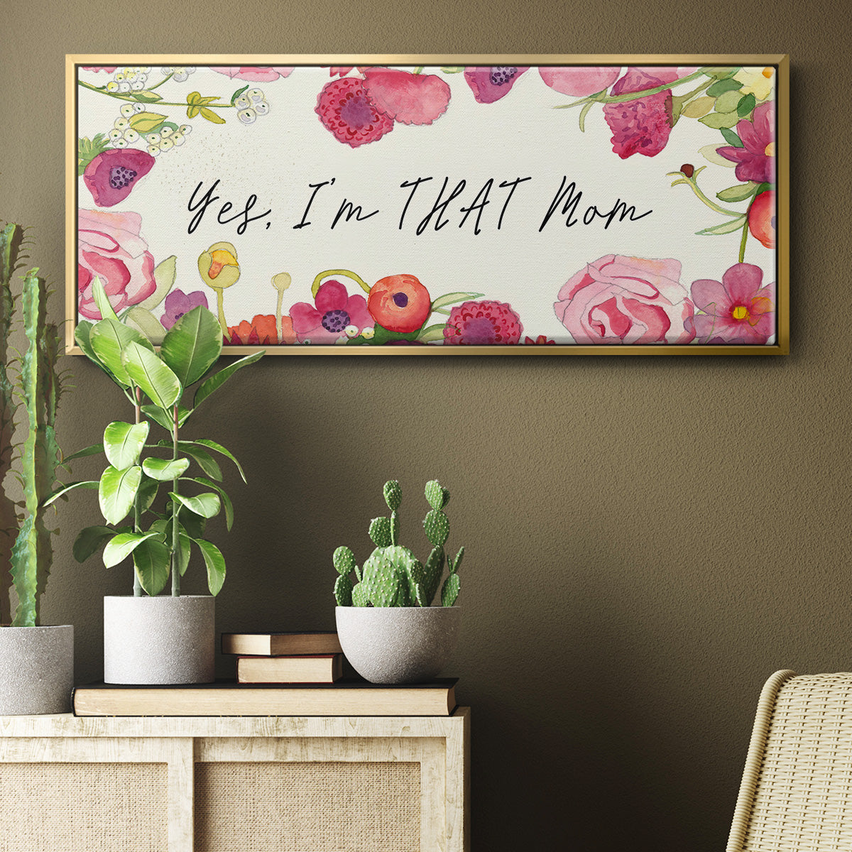 You Da Mom Collection D - Floater Framed Canvas Print