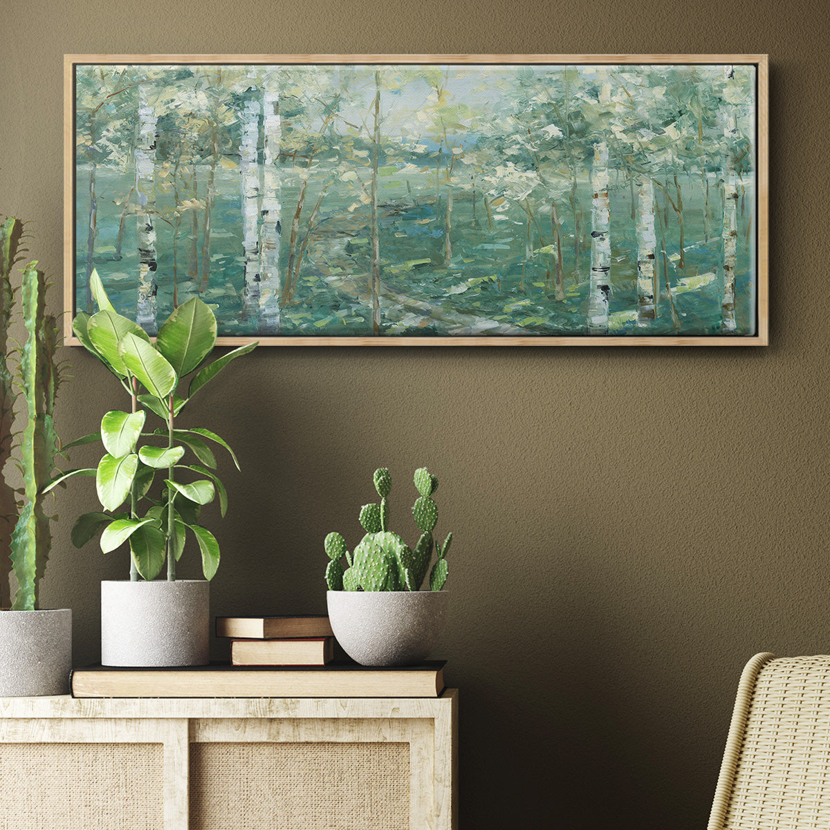 Meadow Light - Floater Framed Canvas Print