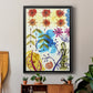 Flower Power II - Modern Framed Canvas Print
