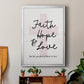 Faith Hope and Love Cross - Modern Framed Canvas Print