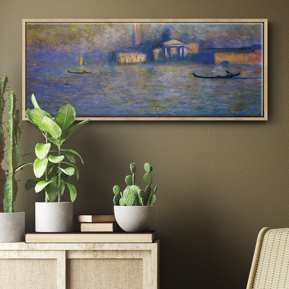 San Giorgio Maggiore, Twilight, 1908 - Floater Framed Canvas Print