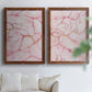 Rose Marble I - Premium Framed Canvas 2 Piece Set - Ready to Hang