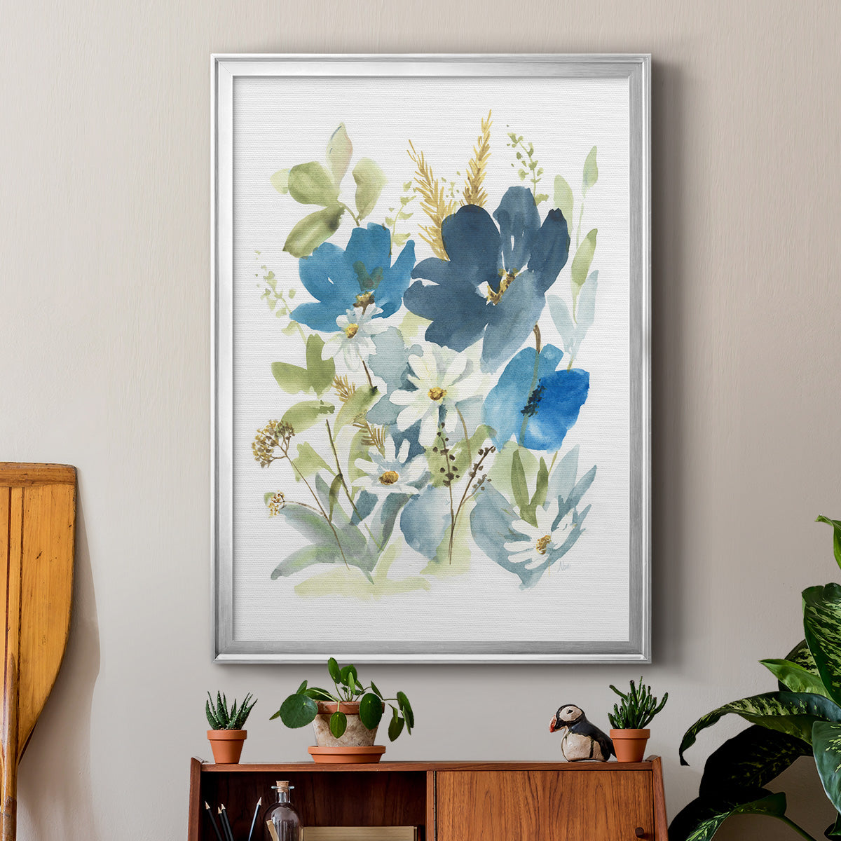 Wild Medley II - Modern Framed Canvas Print