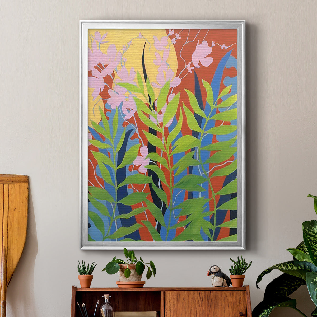 Bold Bright & Wild II - Modern Framed Canvas Print