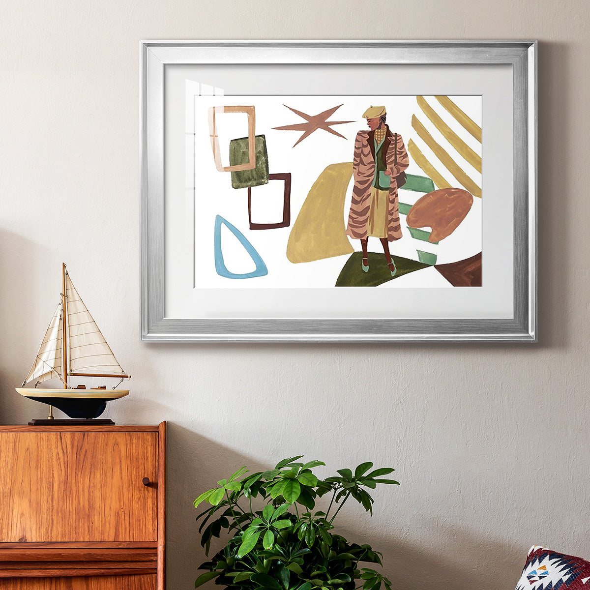 Vintage Vibes I Premium Framed Print - Ready to Hang