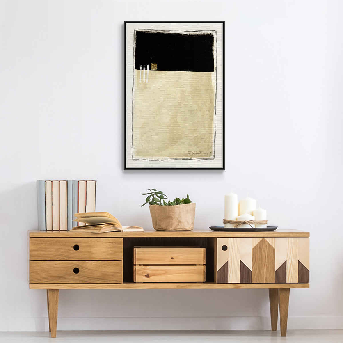 Inner Musing II - Floater Framed Canvas Print