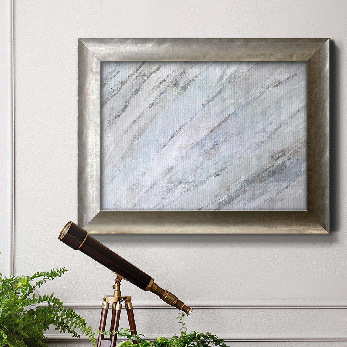 Soft Fronds II Premium Framed Canvas- Ready to Hang