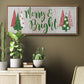 Merry & Bright - Floater Framed Canvas Print