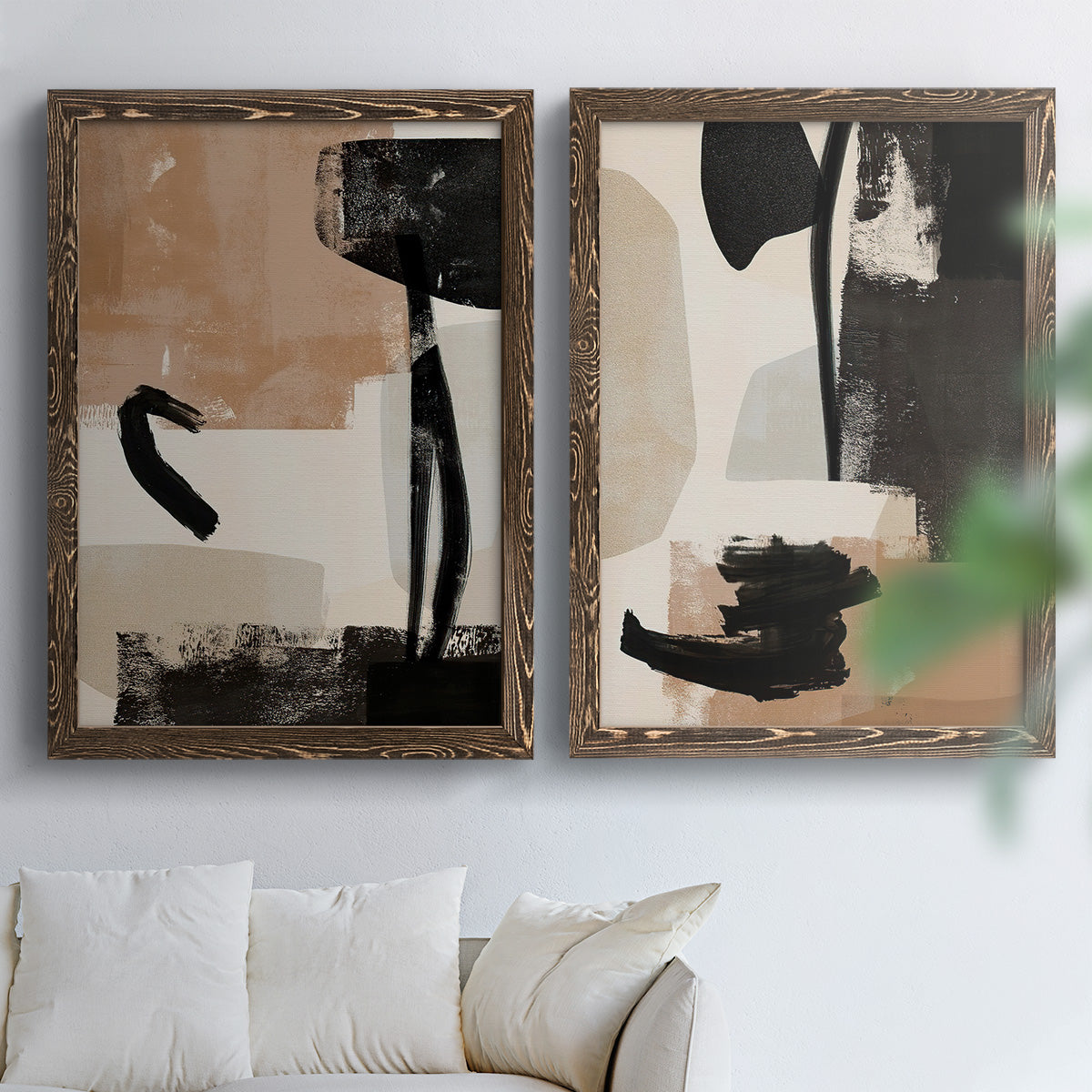 Selective Arrangement III - Premium Framed Canvas 2 Piece Set - Ready to Hang