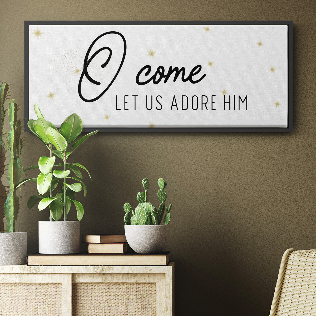O Come - Floater Framed Canvas Print
