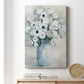 White Anemone Bouquet Premium Gallery Wrapped Canvas - Ready to Hang