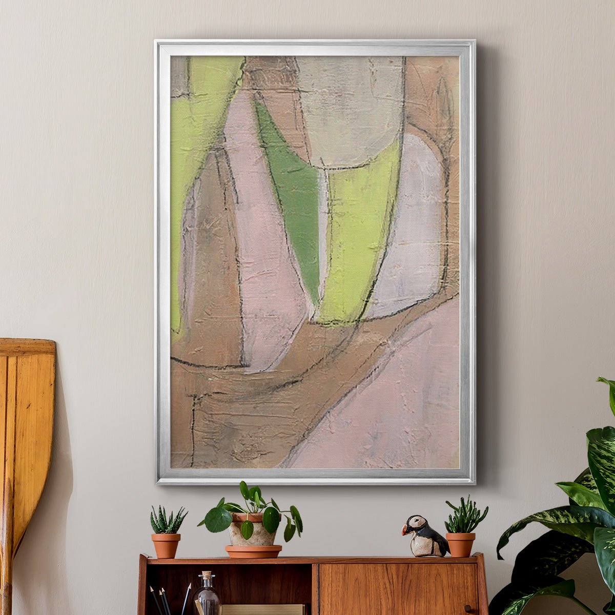 Many Layers I - Modern Framed Canvas Print