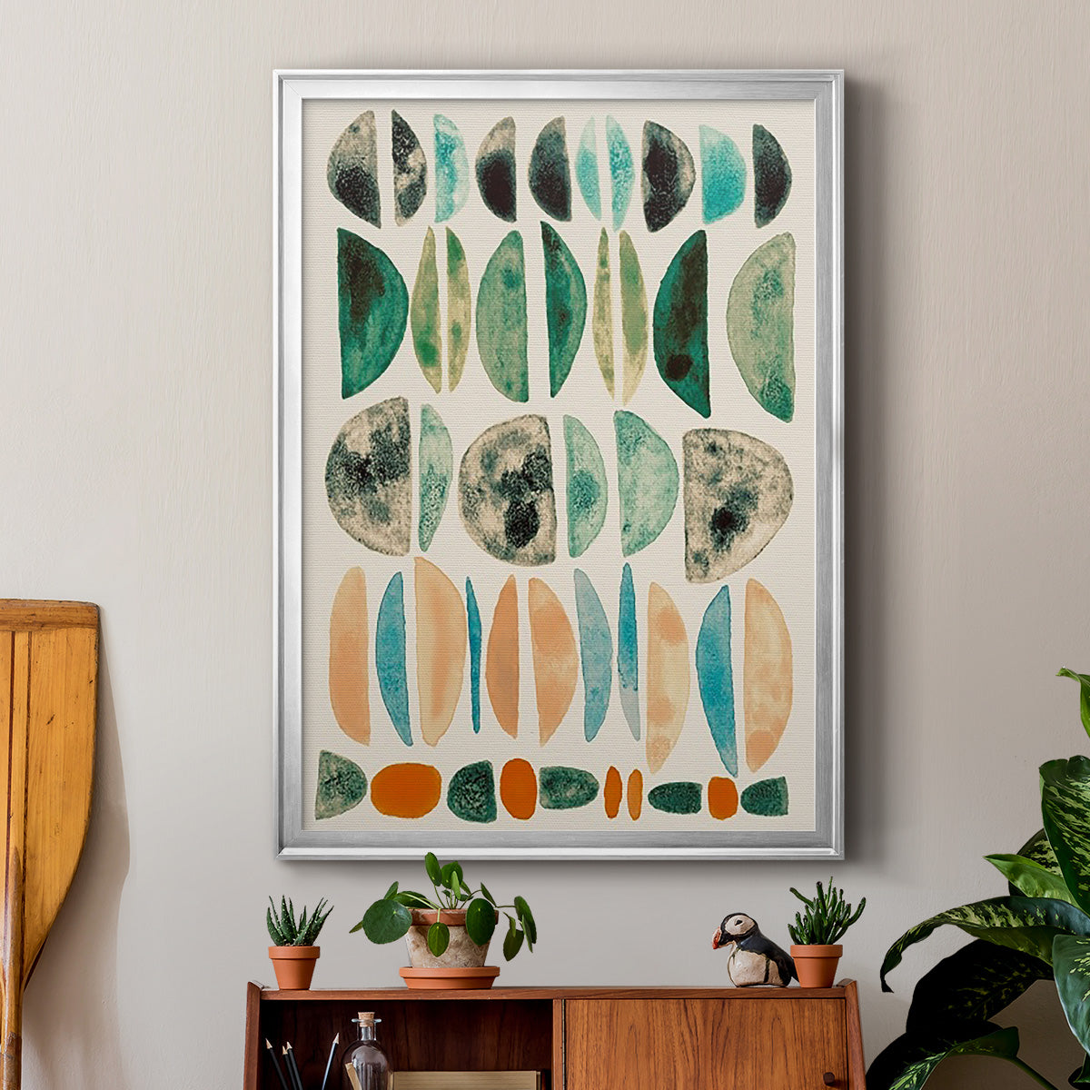 Semi Stack I - Modern Framed Canvas Print