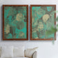 Minty Green Orbs I - Premium Framed Canvas 2 Piece Set - Ready to Hang