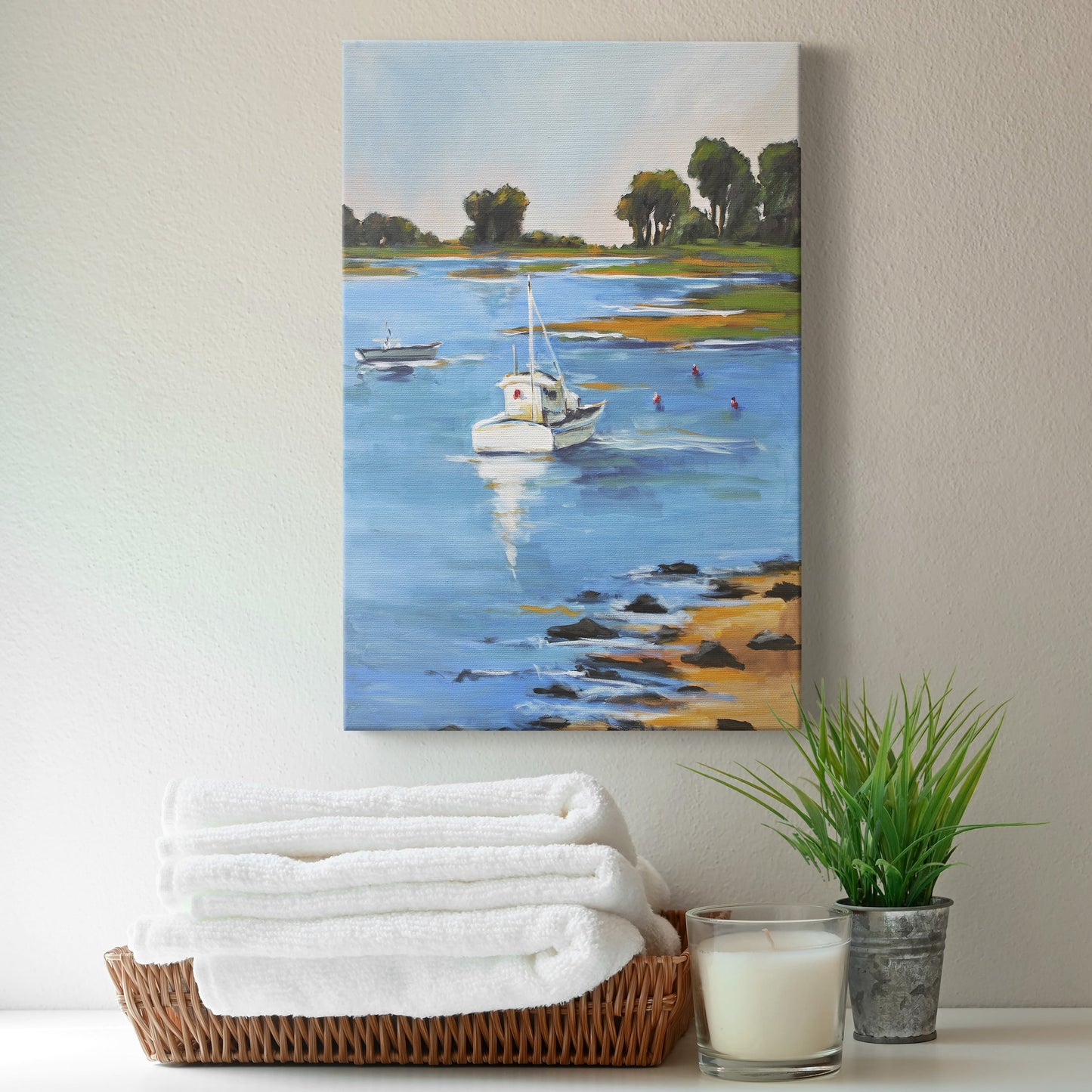 Harbor Side II Premium Gallery Wrapped Canvas - Ready to Hang