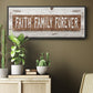 Faith Family Forever - Floater Framed Canvas Print