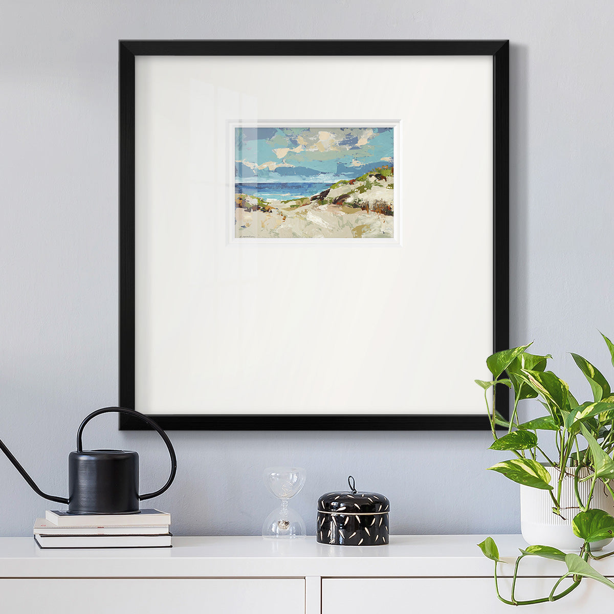 Dunes I Premium Framed Print Double Matboard