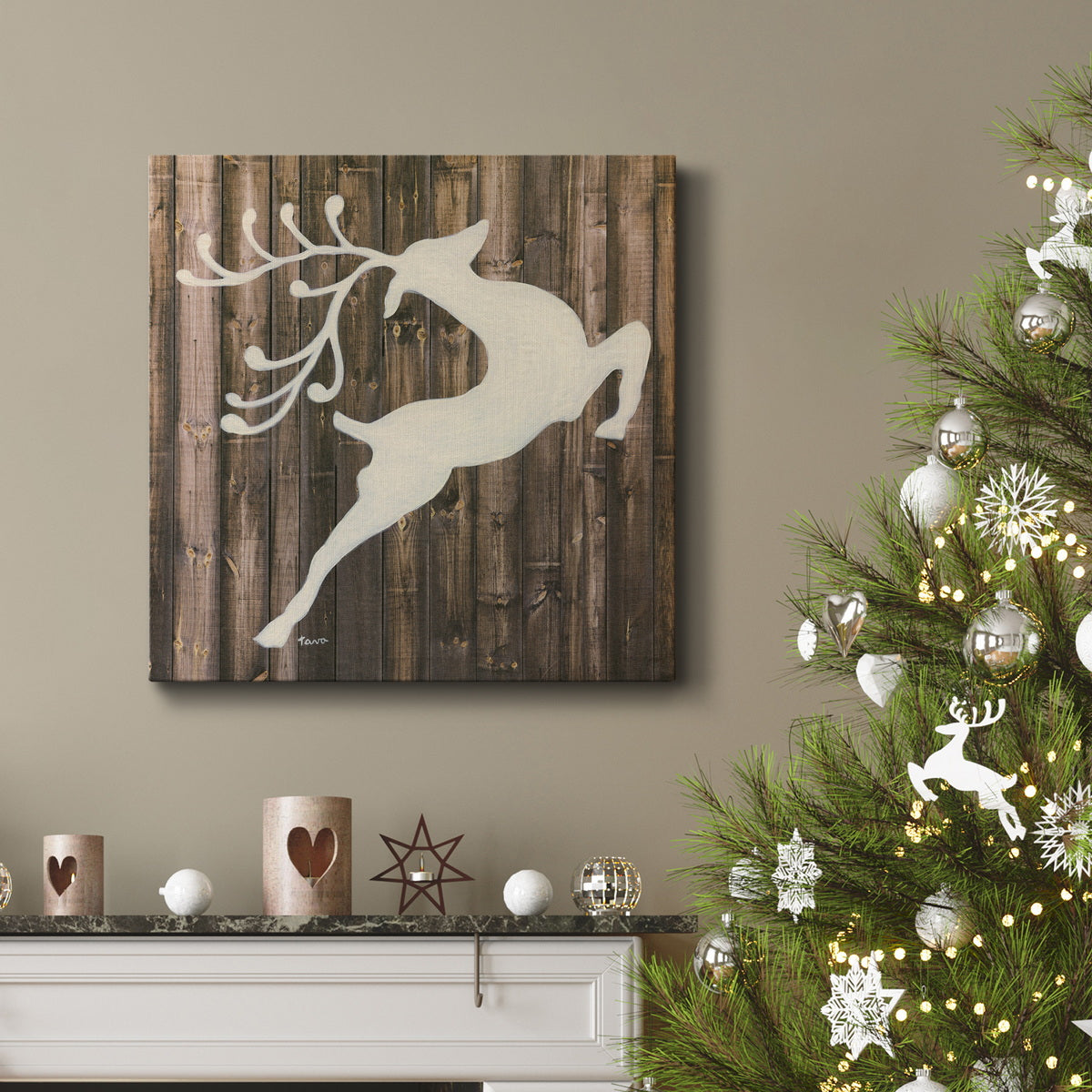 Reindeer-Premium Gallery Wrapped Canvas - Ready to Hang