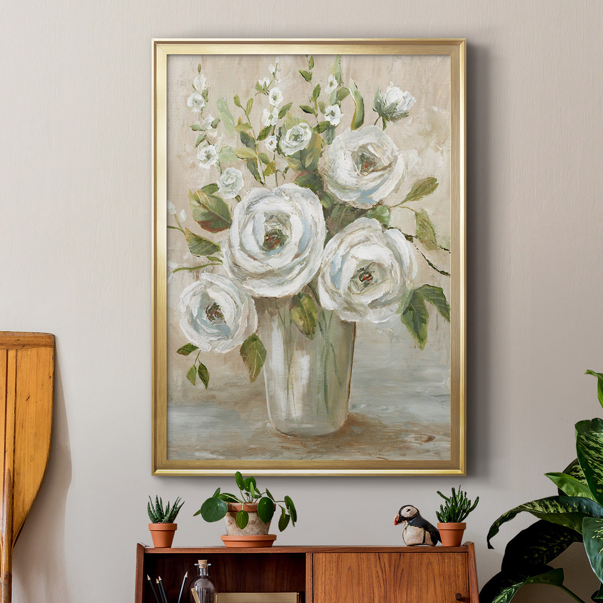 Astor Place - Modern Framed Canvas Print