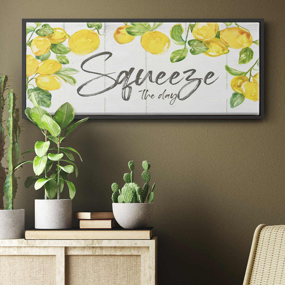 Lemon Squeeze - Floater Framed Canvas Print