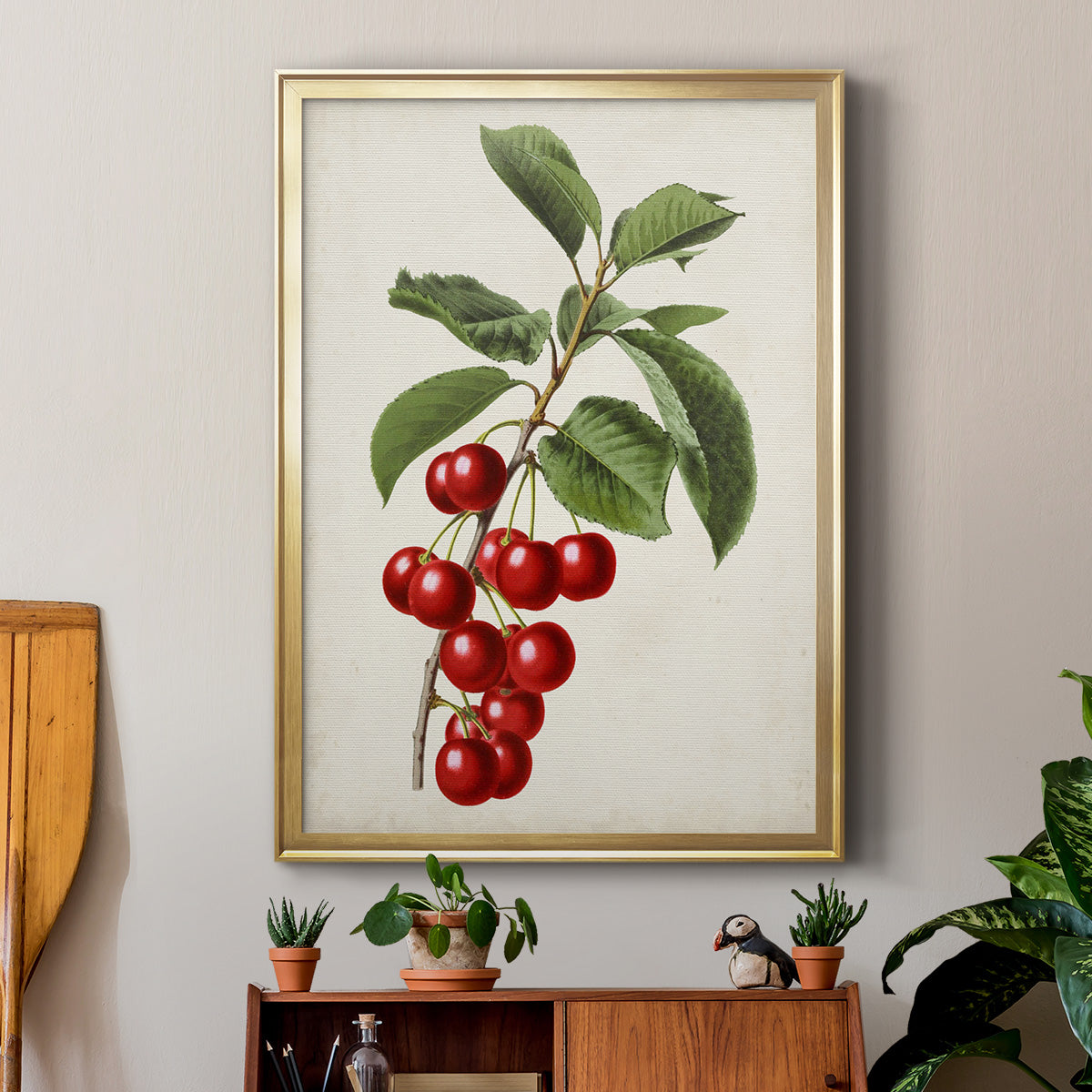 Antique Fruit II - Modern Framed Canvas Print